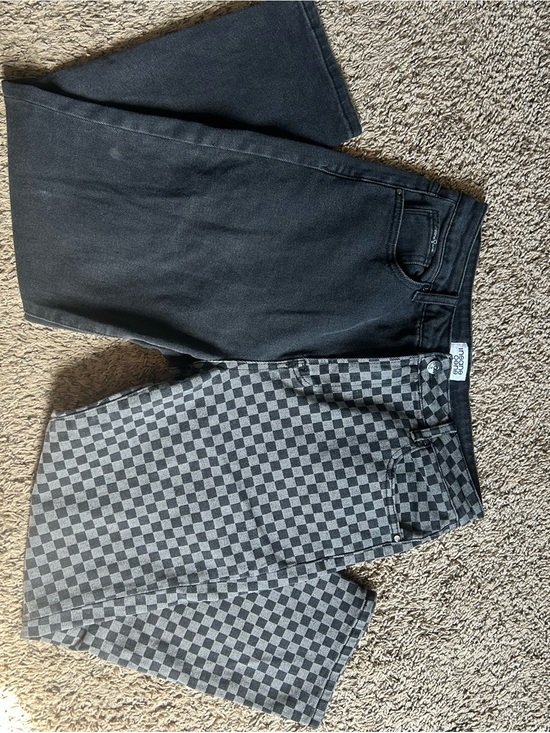 Insane Gene Denim - Checkerboard and Black Jeans size 9/28
